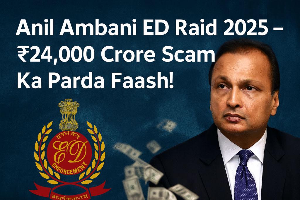Anil Ambani ED Raid 2025 – ₹24,000 Crore Money Laundering Investigation in India


