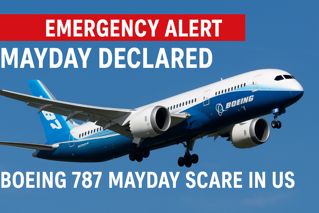 Boeing 787 Mayday Scare in US – Emergency Mid-Air Drama After Takeoff!
