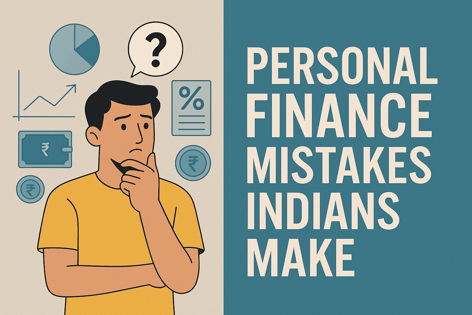 Personal Finance Mistakes Indians Make illustration 2025