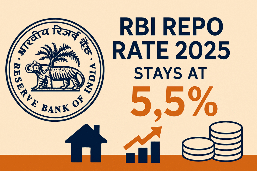 RBI Repo Rate 2025 Remains at 5.5% – Inflation, Trump Tariff, and Future Outlook