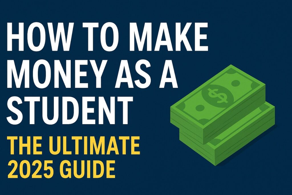 How to Make Money as a Student – Global Guide 2025, tips and strategies for students to earn online and offline."