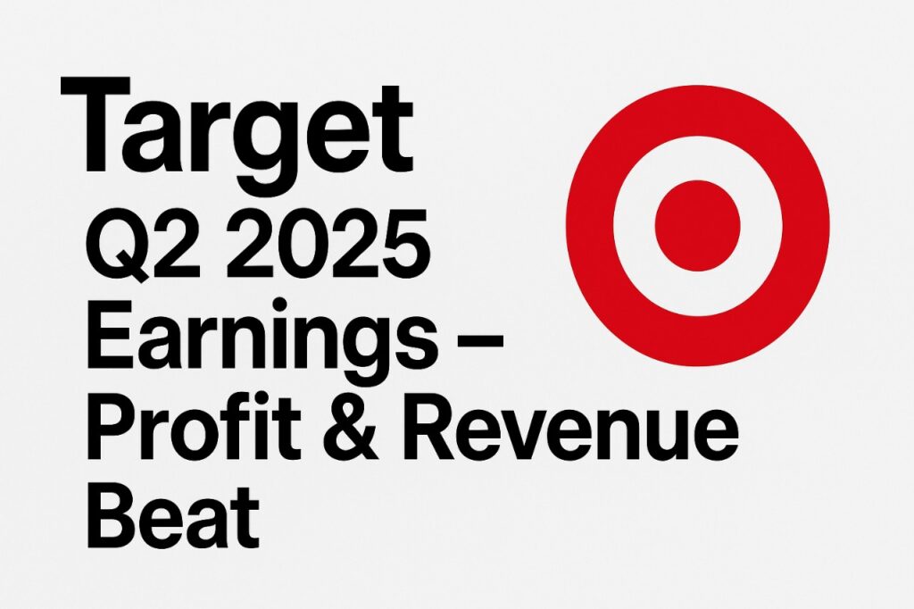 Target Q2 2025 Earnings report showing revenue growth and profit beat expectations
