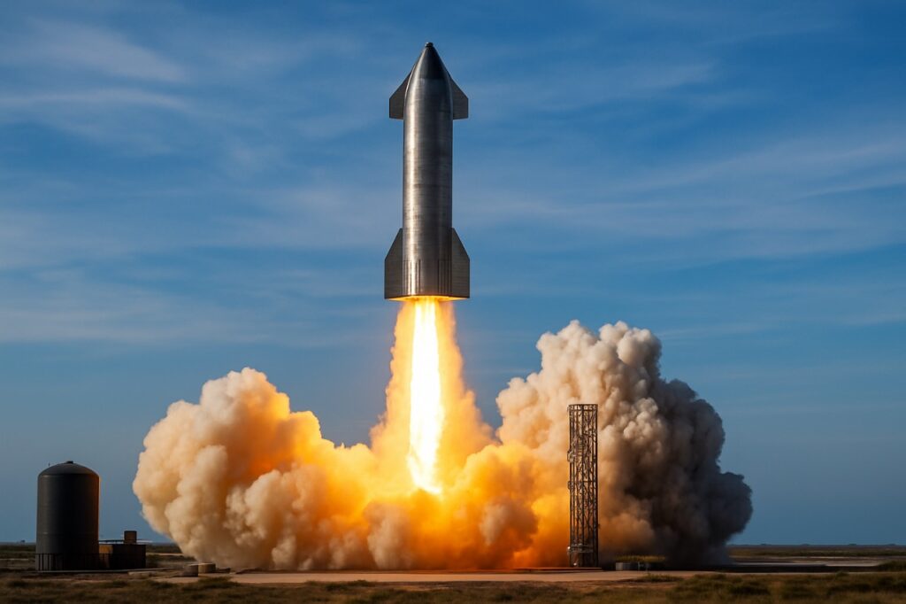 SpaceX Starship Test Launch 2025 from Boca Chica, Texas – The future of space exploration.