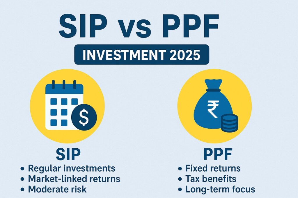 SIP vs PPF in 2025 investment comparison chart